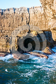 Chasm of Hell`s Mouth In Portuguese Boca do Inferno