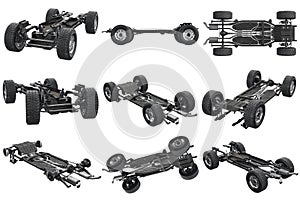 Chassis frame car set
