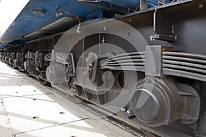 Chassis of the railway car photo