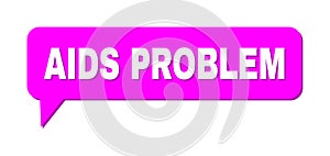 Chat AIDS PROBLEM Colored Cloud Message