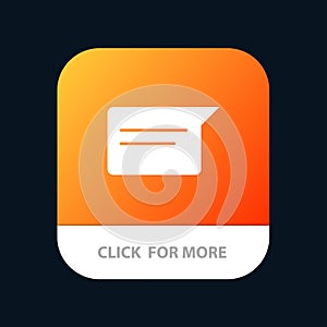 Chat, Basic, Chatting, Ui Mobile App Button. Android and IOS Glyph Version