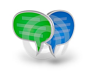 Chat bubble 3D icon