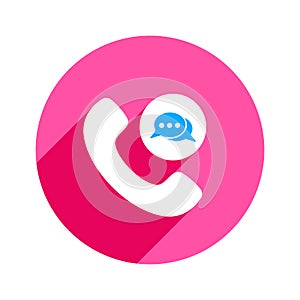 Chat bubble communication phone phones speech bubbles telephone icon
