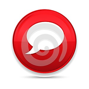 Chat bubble icon shiny luxury design red button vector