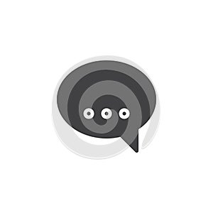 Chat bubble solid glyph icon