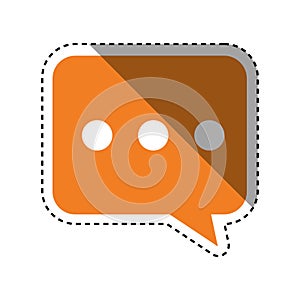 Chat bubble speakbox