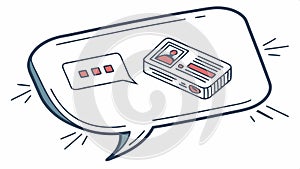 Chat bubble vector design, message and communication icon, dialog symbol art vector design Generative AI