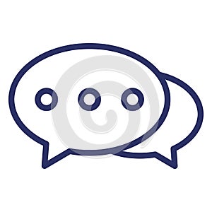 Chat Bubbles  Isolated Isolated Vector Icon easily editable easily editable