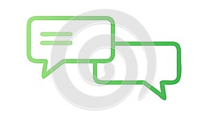 Chat Bubbles Messaging Dialogue Communication Icon Vector, vector design Generative AI