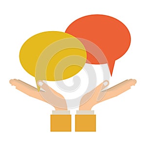 Chat bubbles speakbox