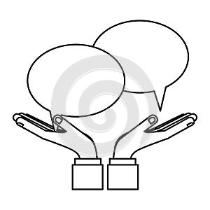 Chat bubbles speakbox