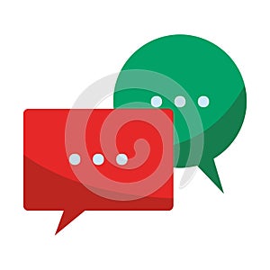Chat bubbles symbol