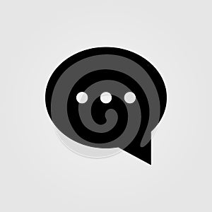 Chat Bubbles Vector Icon. Message, texting symbol for website, mobile app, UI design element