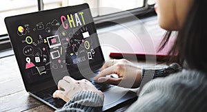 Chat Chatting Social Network Technology Concept