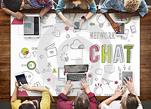 Chat Chatting Social Network Technology Concept