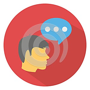 Chat, communication Color Vector icon which can easily modify or edit