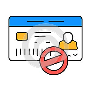 chat delete icon color illustration