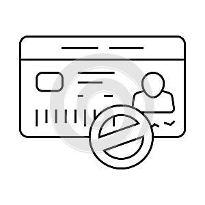 chat delete line icon vector illustration