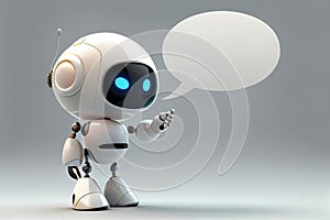 Chat GPT Artificial Intelligence chat bot by Open AI. Robot for communication, education. Speech bubble. Generative AI.