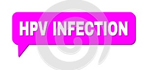 Chat HPV INFECTION Colored Bubble Message