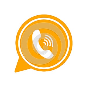 Chat icon, sms icon, chat, bubble, comments icon, communication, talk icon, call, group sms, speech bubbles orange Icon