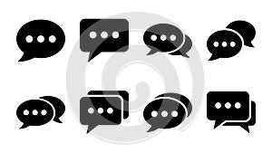 Chat icon . speech bubble icon. comment icon vector. message. contact us