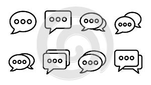 Chat icon . speech bubble icon. comment icon vector. message. contact us