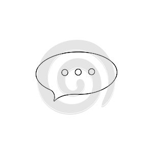 Chat icon,speech bubble icon, text chat icon. Communication chat button - communication symbol.