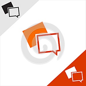 Chat icon. Speech bubble symbol