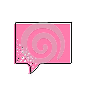Chat icon vector illustration dialog text