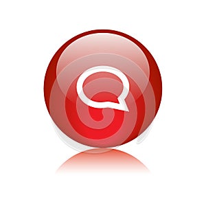 Chat icon web button round