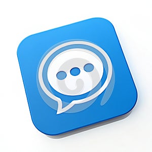 Chat isolated on white background