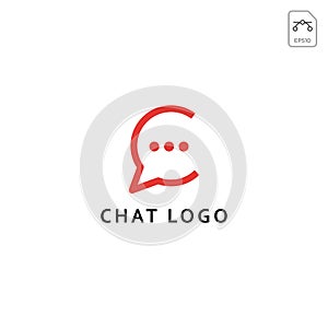 Chat Message, speech, Conversation logo or icon vector isolated