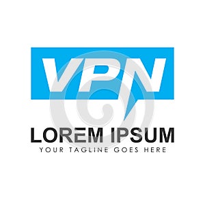 Chat Monogram Logo Initial Letters VPN