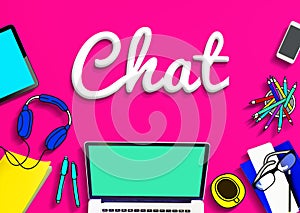 Chat Online Communication Technology Social Networking Concept