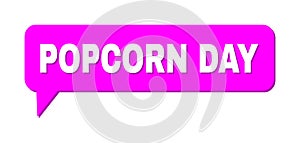 Chat POPCORN DAY Colored Cloud Frame