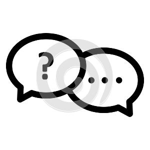 Chat, question Isolated Vector icon which can easily modify or edit