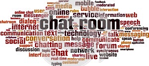 Chat room word cloud