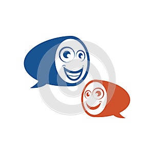 Chat smile icon