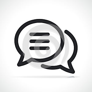 Chat or speech bubble icon