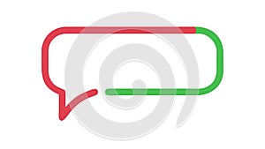 Chat speech bubble, message, communication, dialogue, conversation, vector design Generative AI