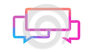 Chat Speech Bubbles for Communication and Messaging, vector design Generative AI