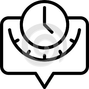 Chat Timestamp Vector Icon