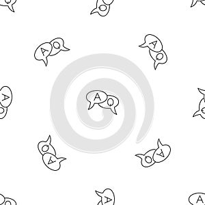 Chat translate pattern seamless vector