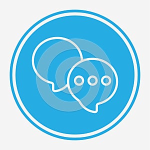 Chat vector icon sign symbol