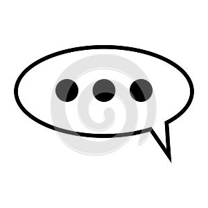 Chat vector icon. Speech bubbles. Comments. Dialogue sign. Vector illustration