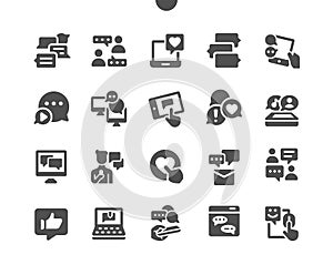 Chat Well-crafted Pixel Perfect Vector Solid Icons