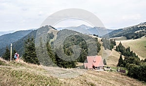Chata pod Borisovom hut in Velka Fatra mountains in Slovakia