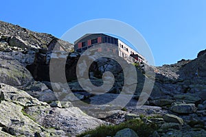 Chata pod Rysmi hut near Rysy peak, High Tatras photo