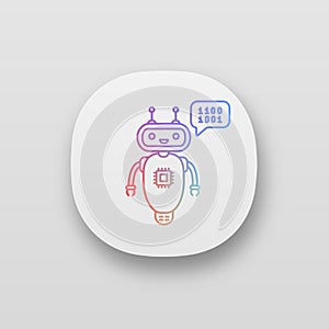 Chatbot coding app icon